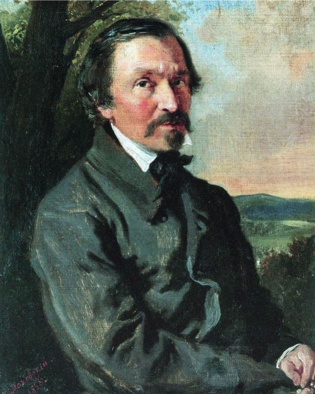 Константин Маковский. Портрет Николая Некрасова. 1856. Мемориальный музей-квартира Н.А. Некрасова, Санкт-Петербург