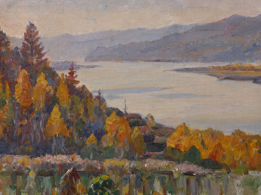 Василий Суриков. Енисей у Красноярска (фрагмент). 1909. Музей-усадьба В.И. Сурикова, Красноярск