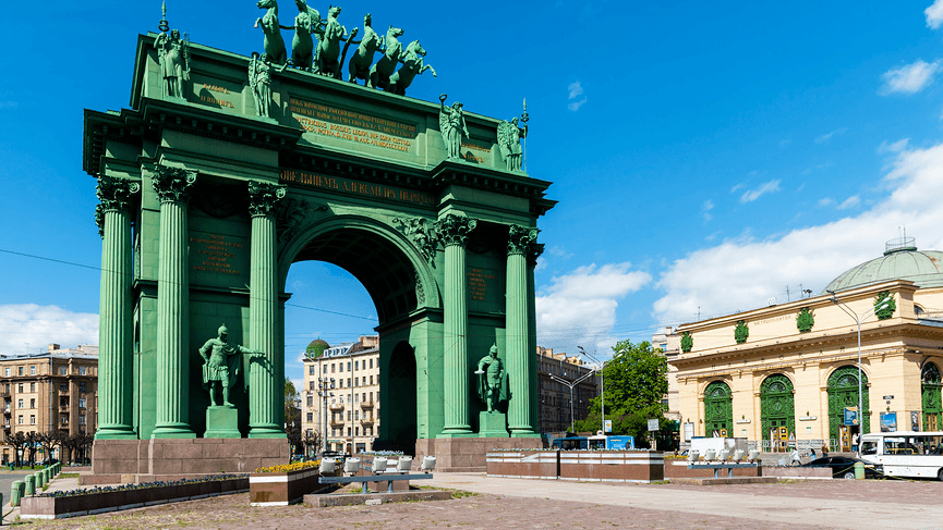 Нарвские ворота в санкт петербурге фото