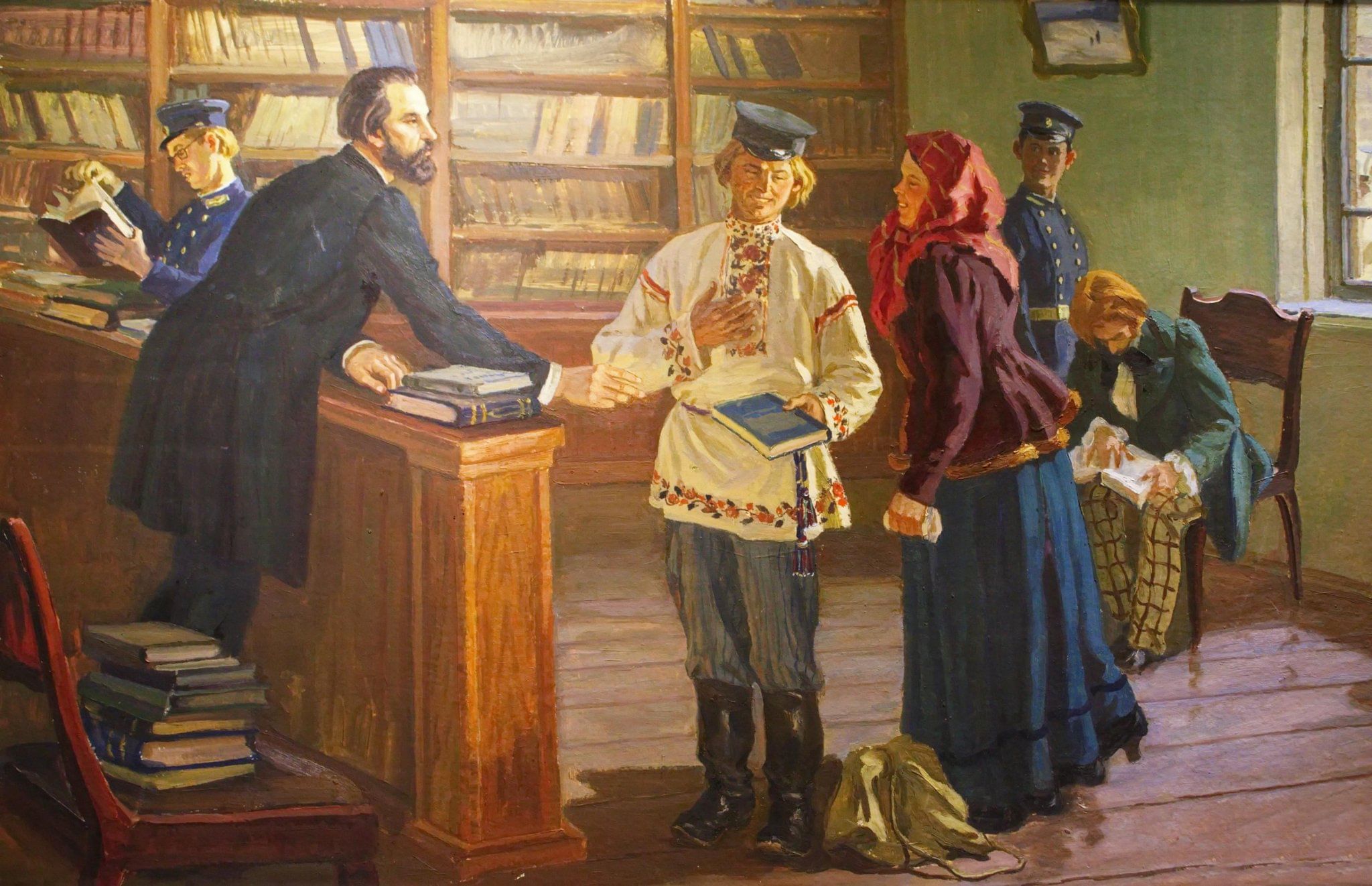 Картина книжная лавочка