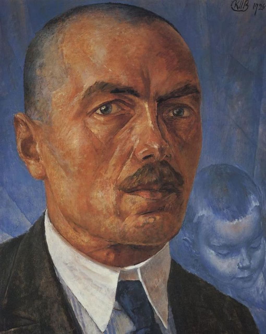 Кузьма Петров-Водкин. Автопортрет (фрагмент). 1926–1927. Государственный Русский музей, Санкт-Петербург