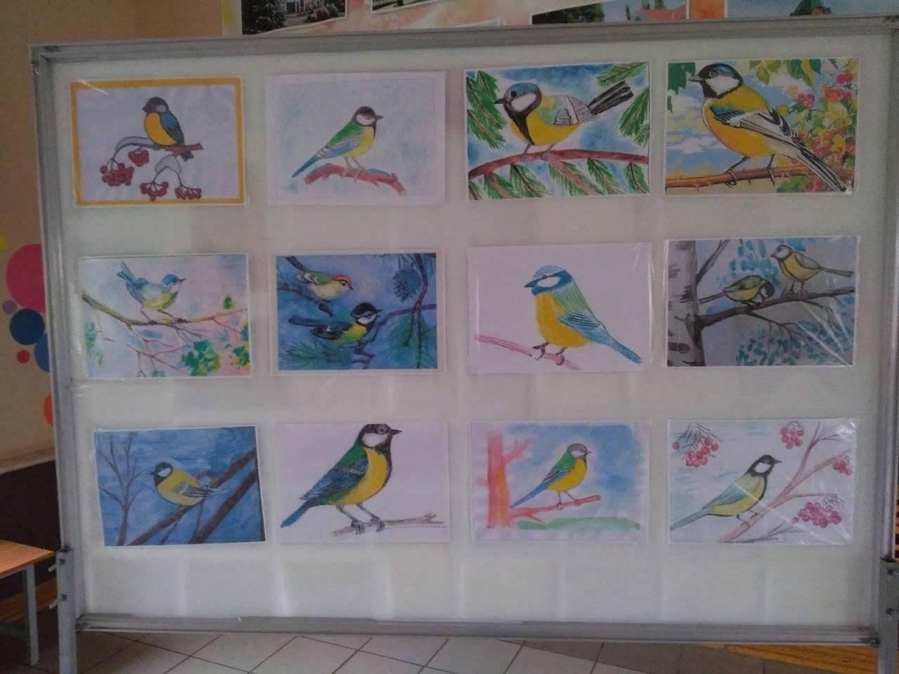 Выставка рисунков день птиц