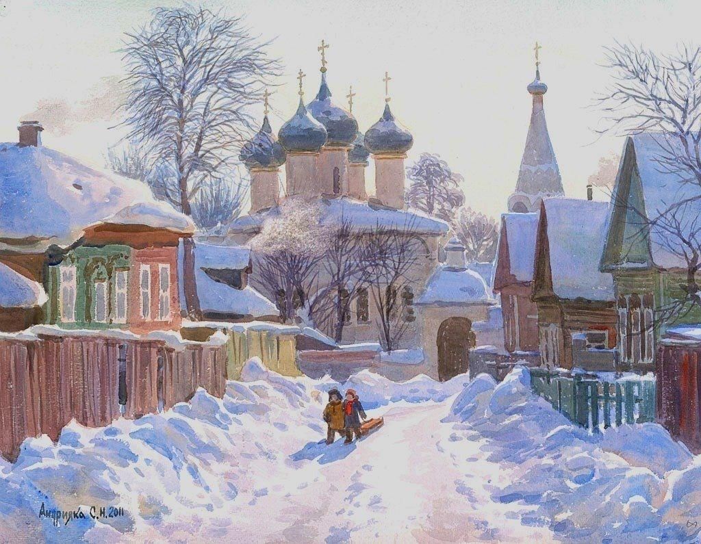 Акварели сергея андрияки фото