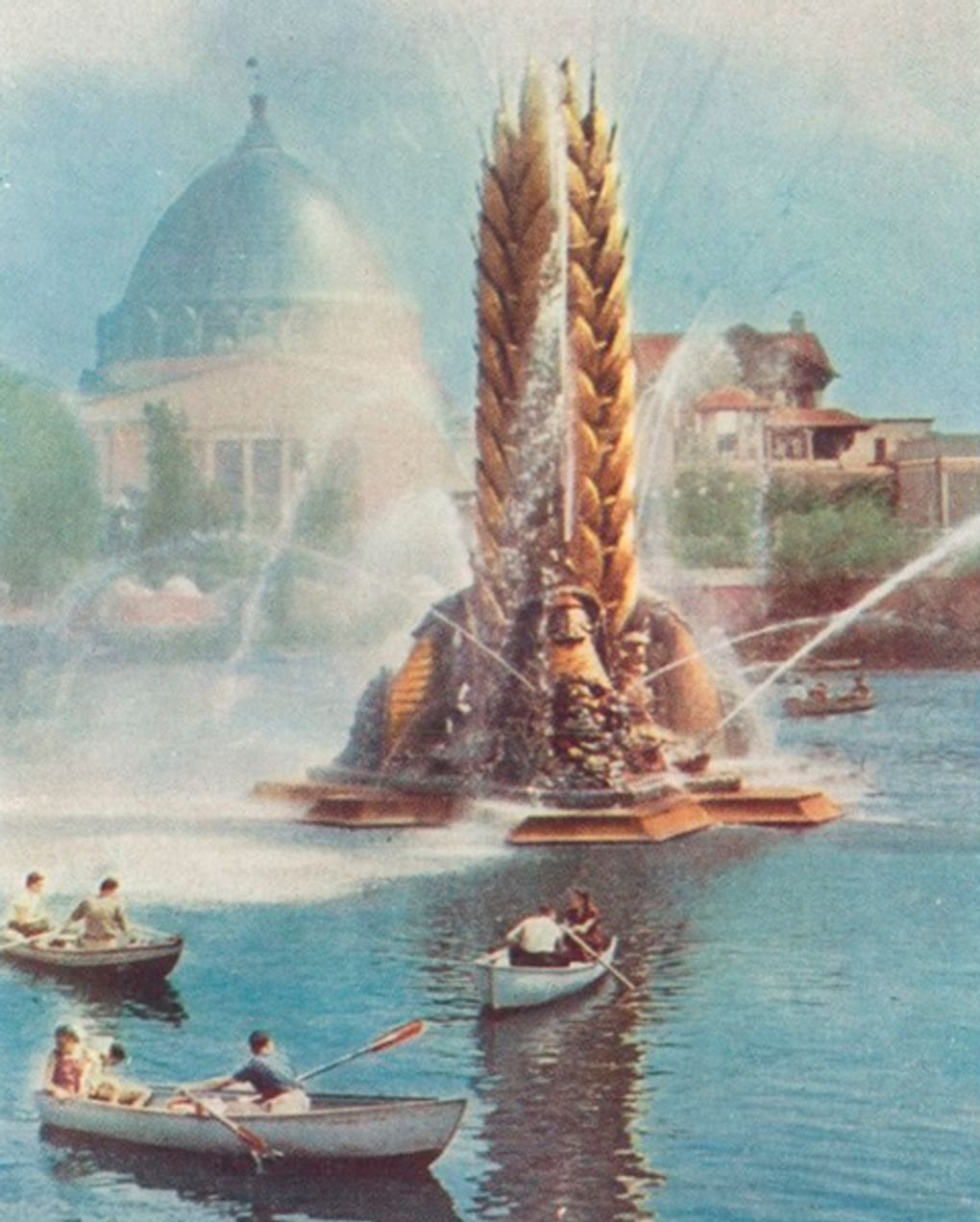 Фонтан «Золотой колос», Москва. 1961 год. Фотография: Государственный музей истории Санкт-Петербурга, Санкт-Петербург