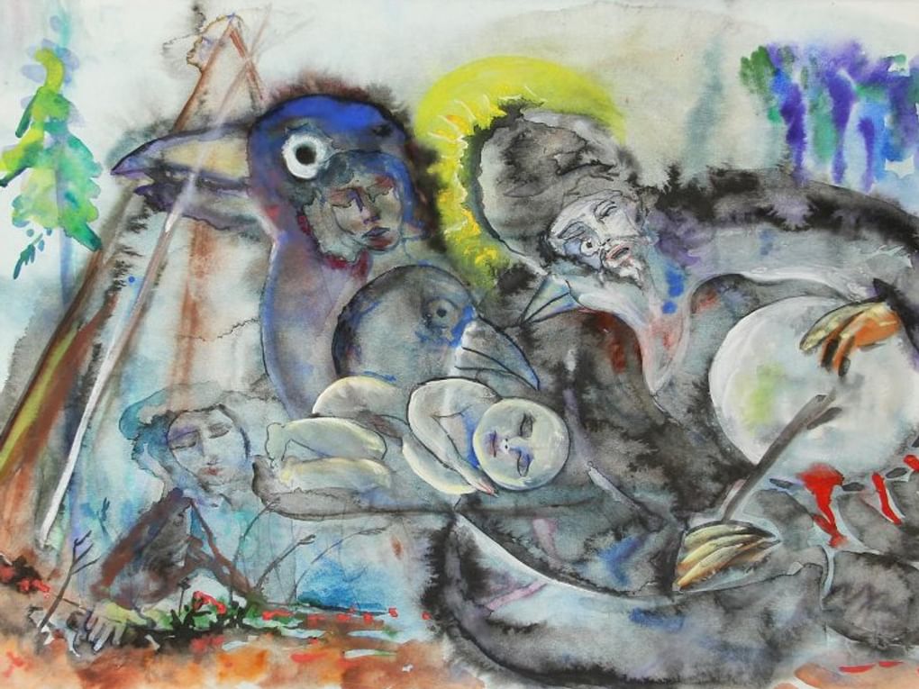 Андрей Щербаков. Возвращение и смерть шамана (фрагмент). 2006. Сургутский художественный музей, Сургут