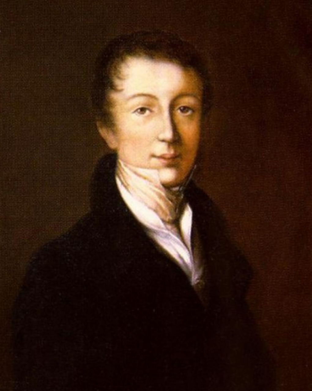 Неизвестный художник. Портрет Федора Тютчева в молодости. 1818–1822. Музей-заповедник «Усадьба «Мураново» имени Ф.И. Тютчева», Московская область