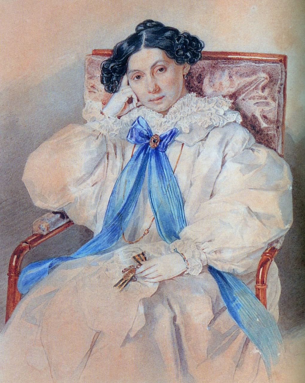 Петр Соколов. Портрет Елизаветы Хитрово. 1837. Государственный музей А.С. Пушкина, Санкт-Петербург