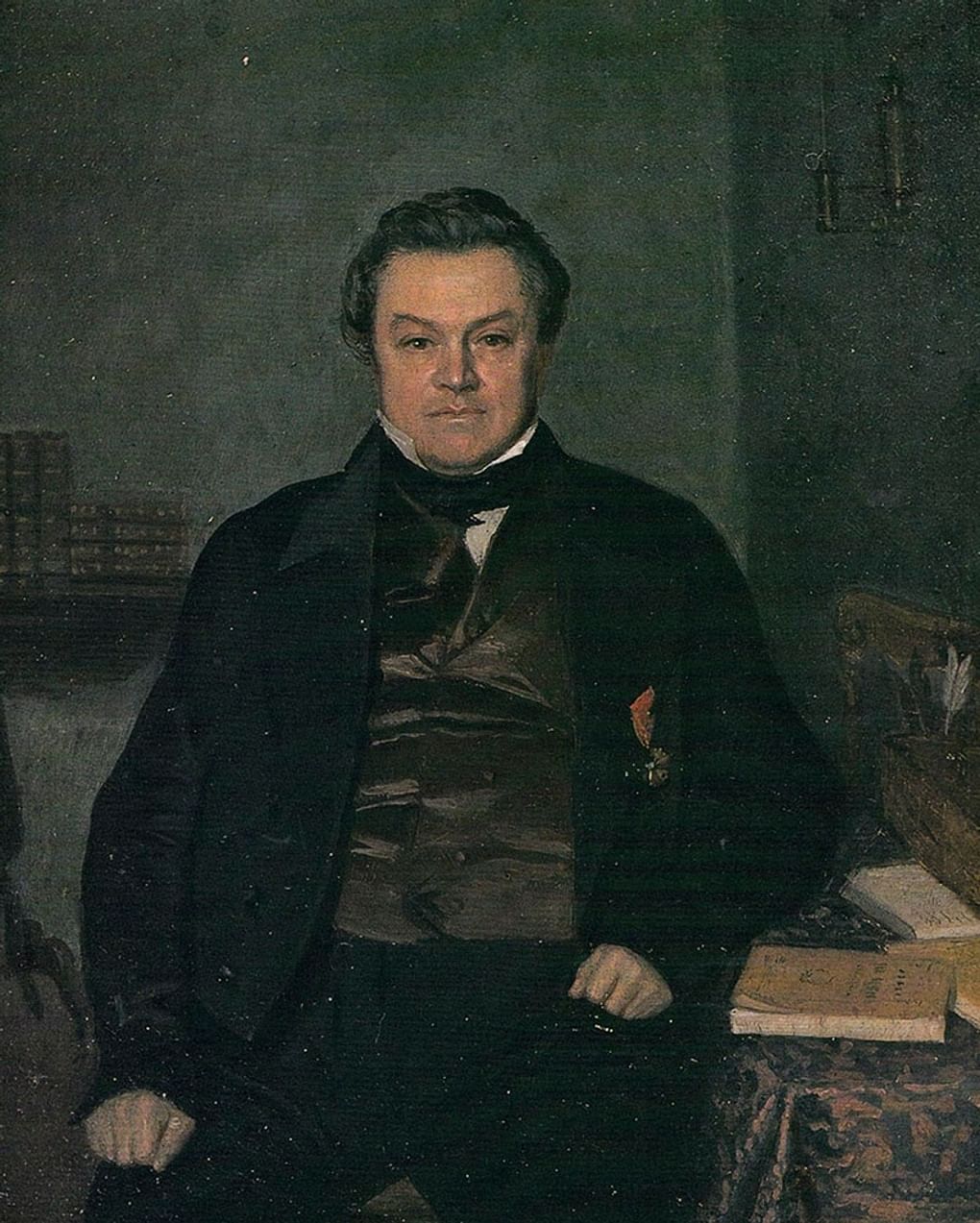 Павел Федотов. Портрет Ф.Е. Яковлева (фрагмент). 1847. Государственная Третьяковская галерея, Москва