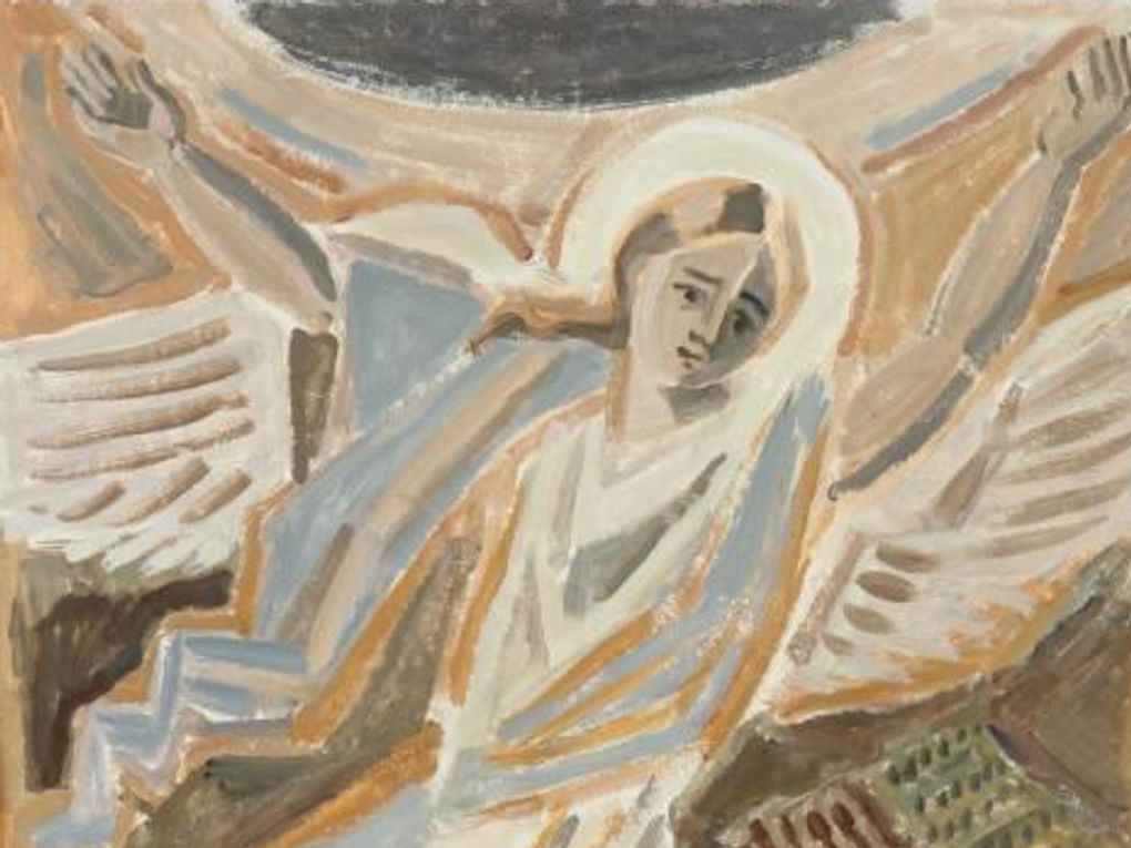 Элеонора Жаренова. Ангел с небосводом (фрагмент). 2009. Вятский художественный музей имени В.М. и А.М. Васнецовых, Киров