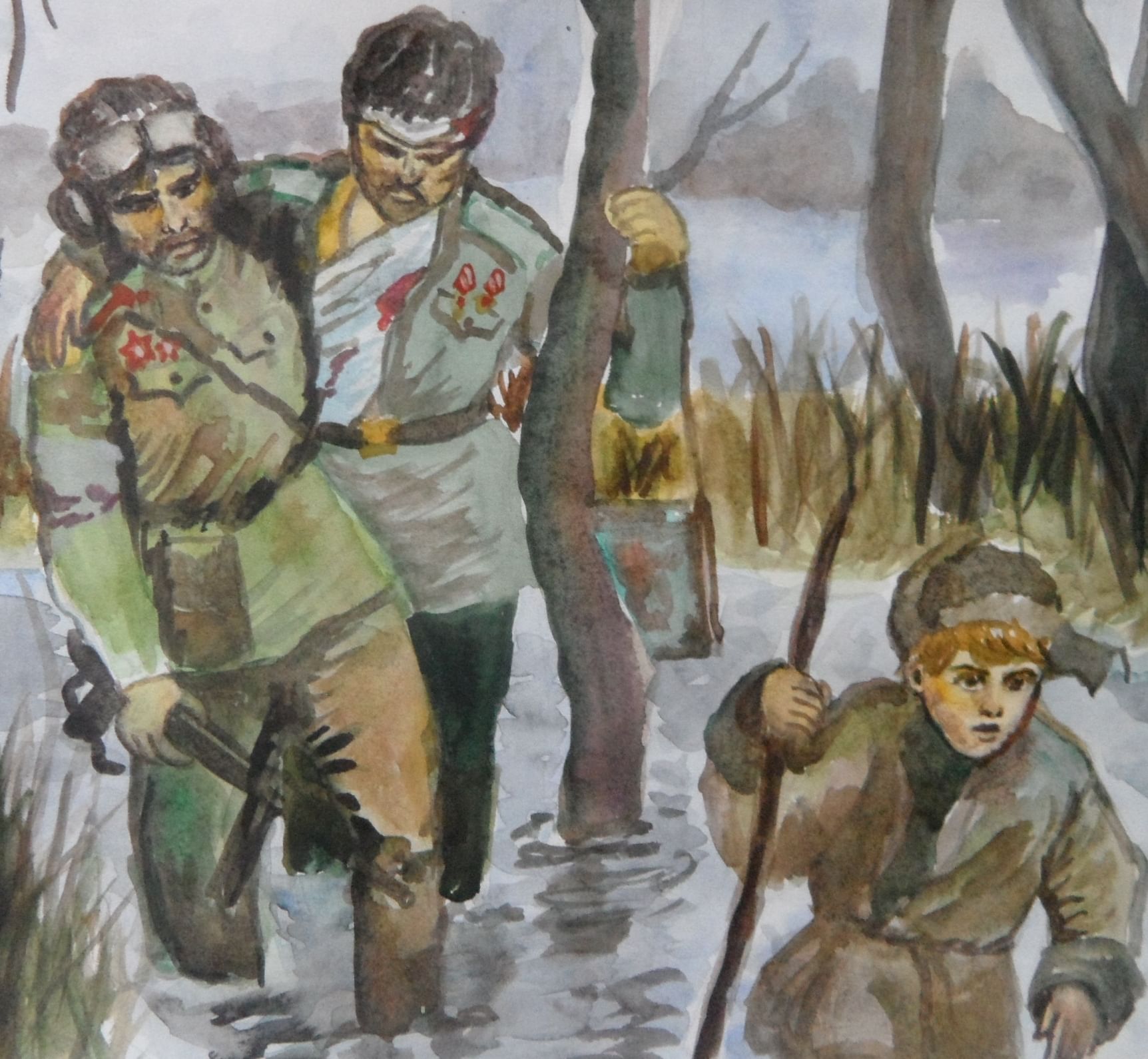 Рисунок бойцов и их подвиги. Рисунок на тему подвиг. Нарисовать Великую отечественную войну.