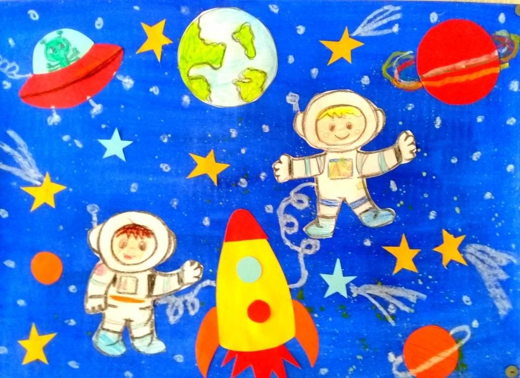 Выставка рисунков на космическую тему 4 класс