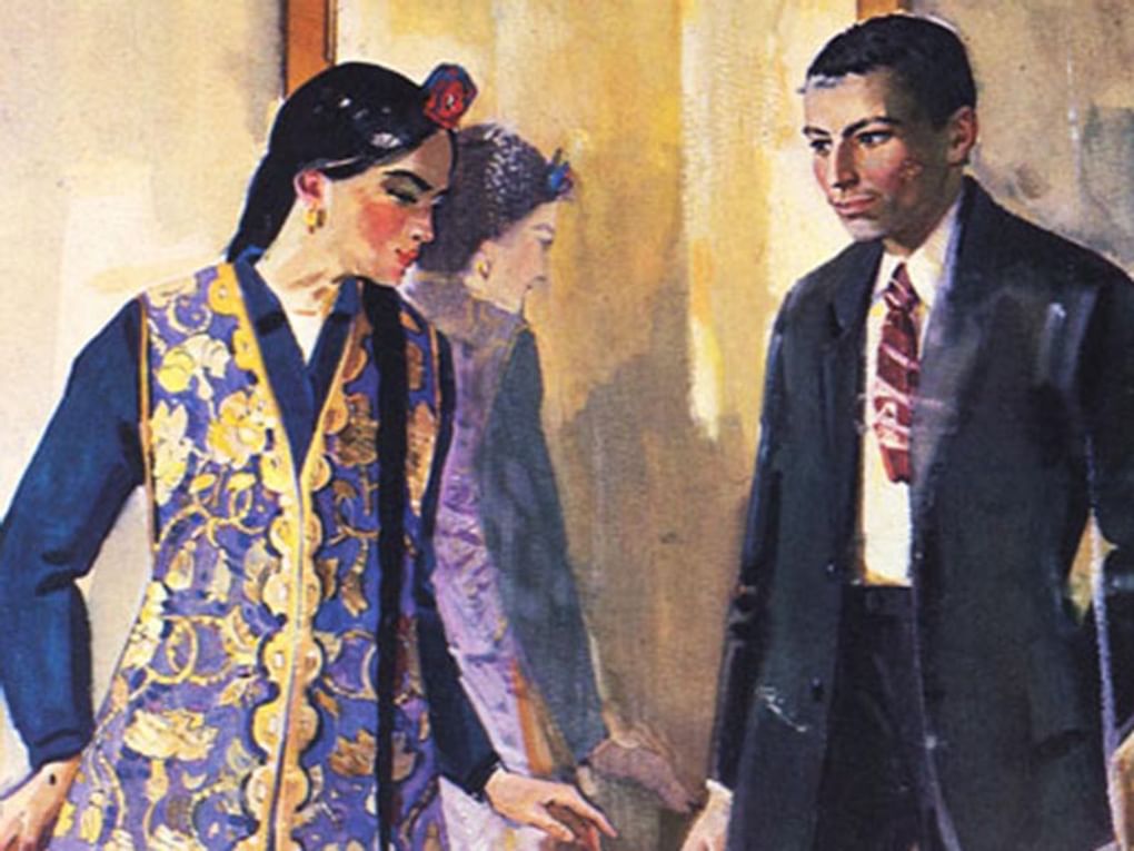 Харис Якупов. Тукай и его сестра Газиза в Уральске. 1971. Литературный музей Габдуллы Тукая, Казань, Республика Татарстан