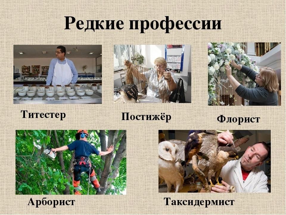 Презентация на тему редкие профессии