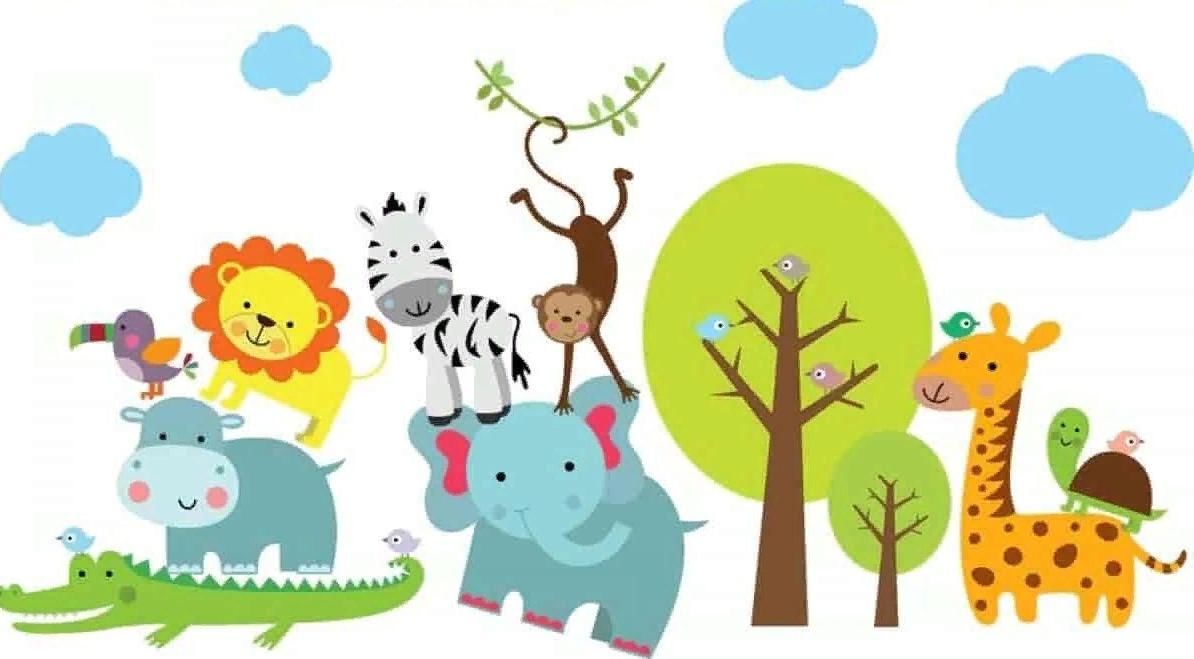 Картинки для презентации животные для детей Animal salvaje en la selva Vector Premium Animals wild, Jungle illustration, Jun