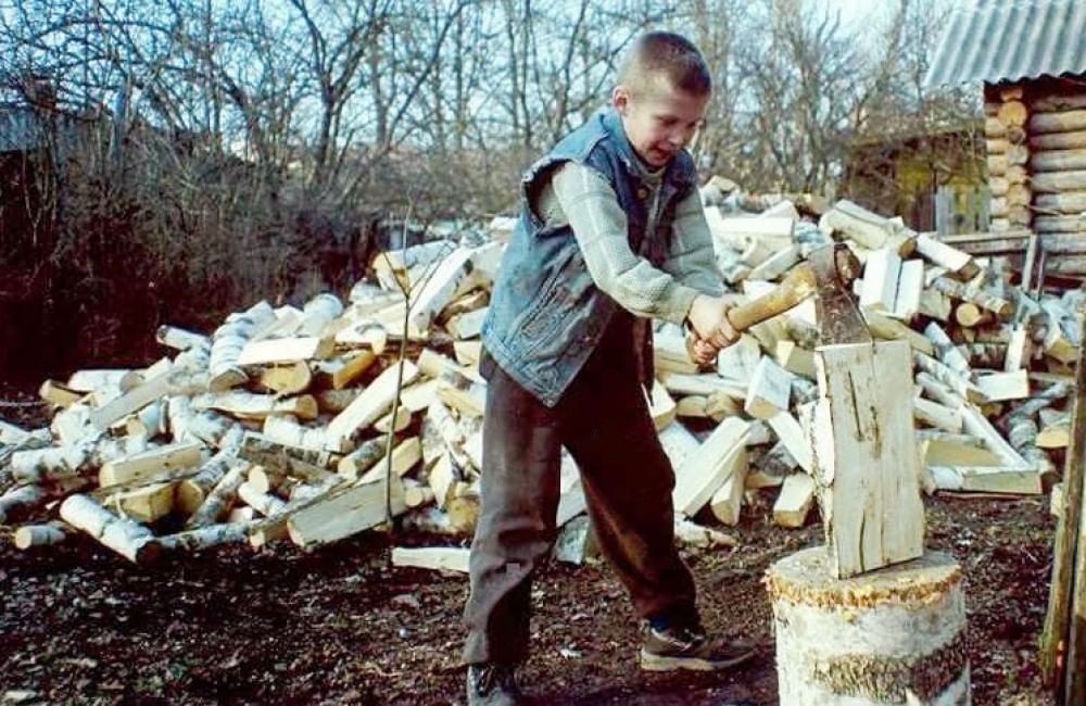 Они колят дрова. Рубить дрова. Рубка дров. Мальчик колет дрова.
