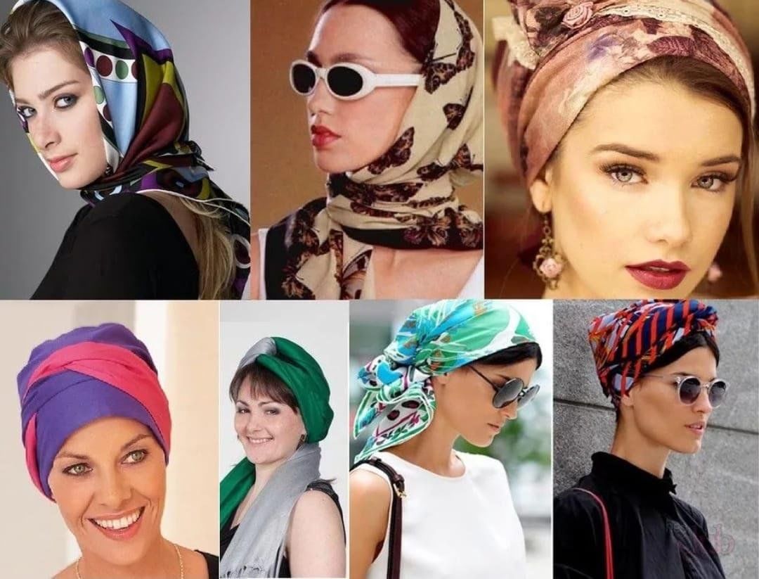 Варианты с платком. Стильный платок на голову. Способы завязывания платка на голове. Красиво повязать платок на голову. Красивое завязывание платка на голову.