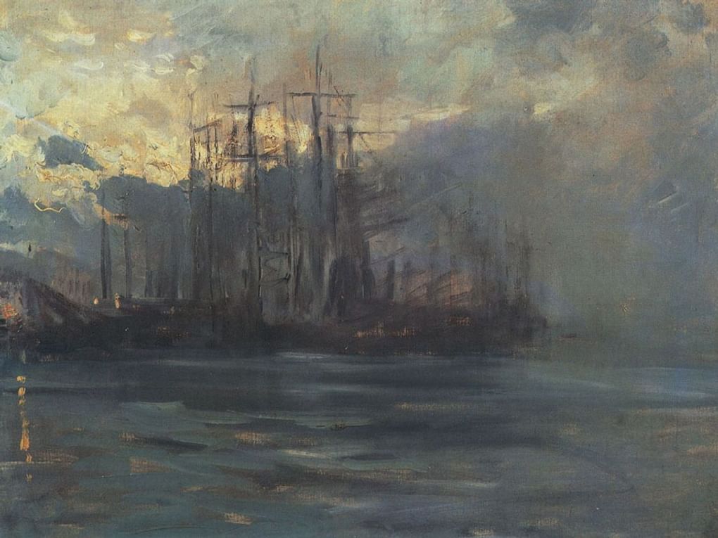 Константин Коровин. Порт в Марселе (фрагмент). 1890-е. Государственная Третьяковская галерея, Москва
