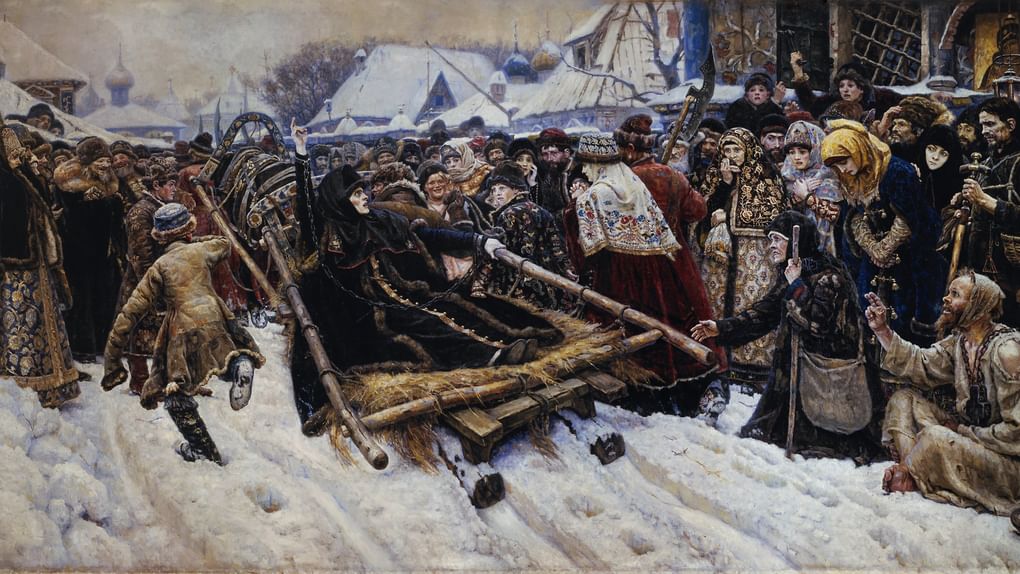 Василий Суриков. Боярыня Морозова (фрагмент). 1884–1887. Государственная Третьяковская галерея, Москва