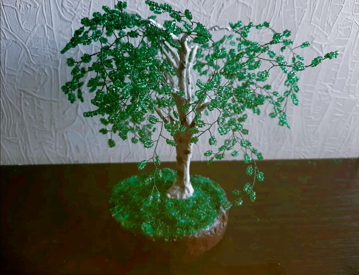 Береза из бисера