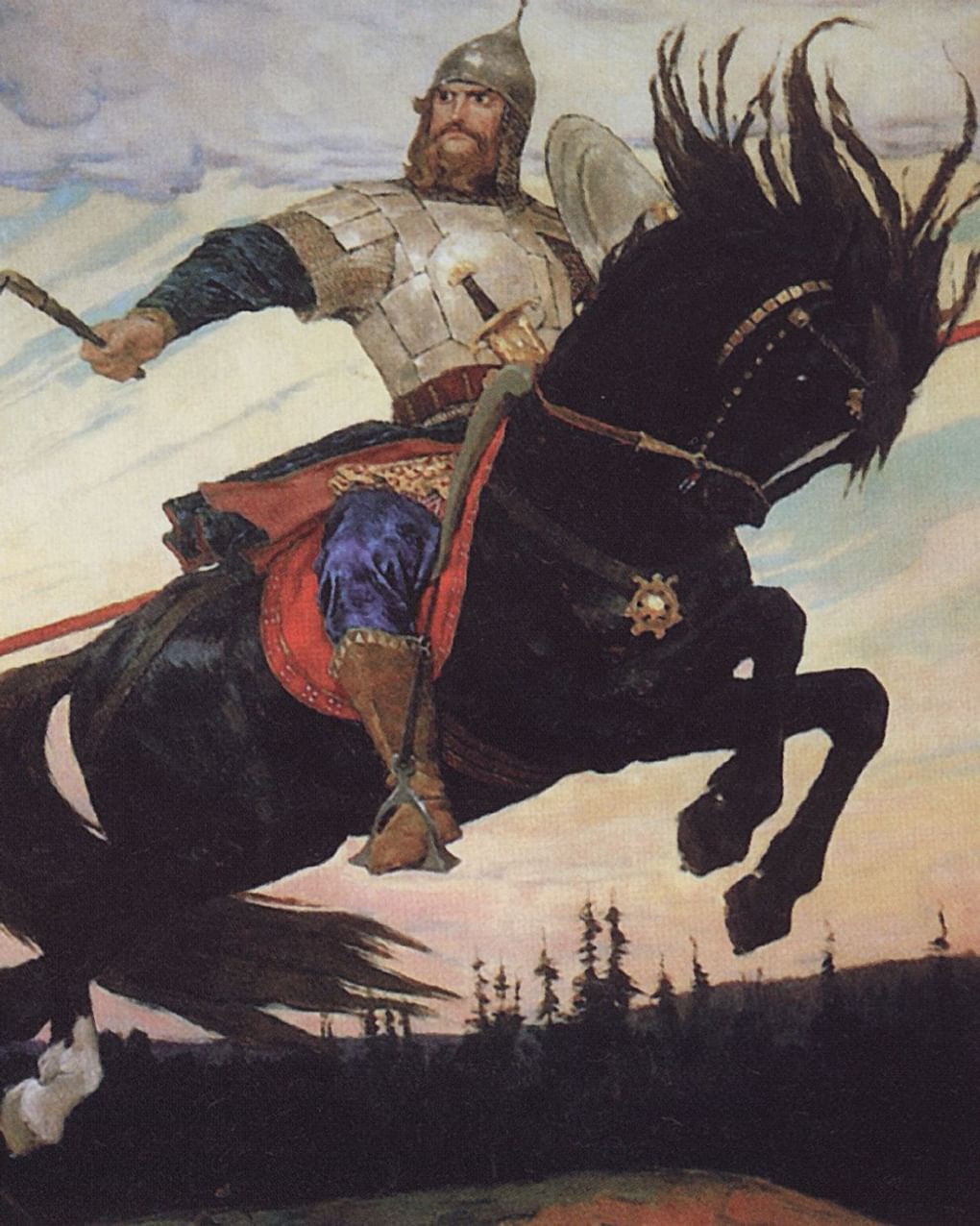 Василий Верещагин. Богатырский скок (фрагмент). 1914. Дом-музей В.М. Васнецова, Москва