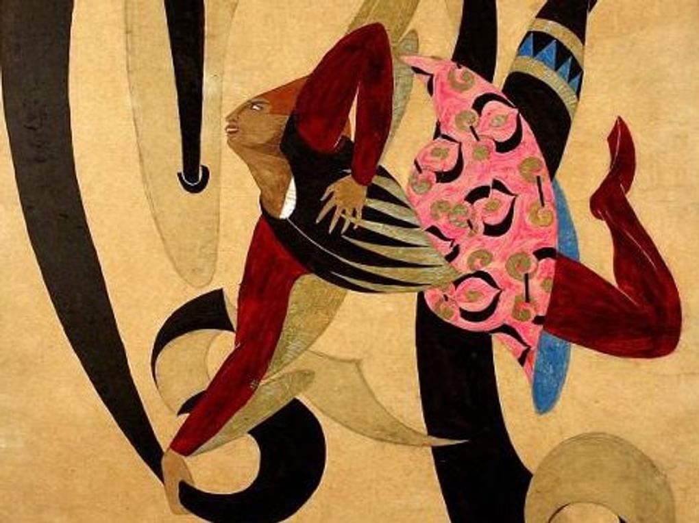Вера Мухина. Эскиз костюма гонца к спектаклю Сема Бенелли «Ужин шуток». Московский государственный Камерный театр, Москва. Санкт-Петербургский государственный музей театрального и музыкального искусства, Санкт-Петербург