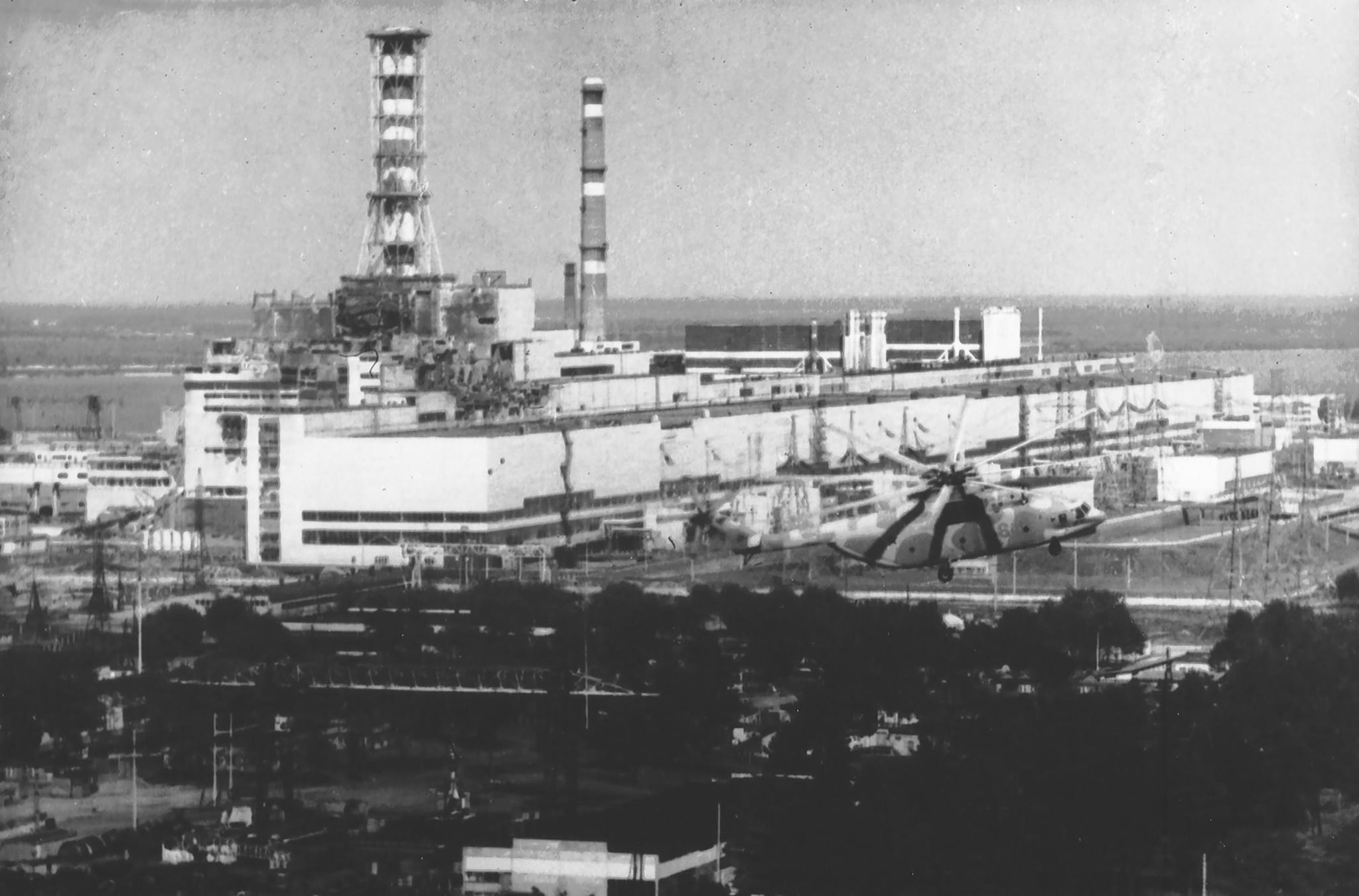 4 Энергоблок Чернобыльской АЭС 1986