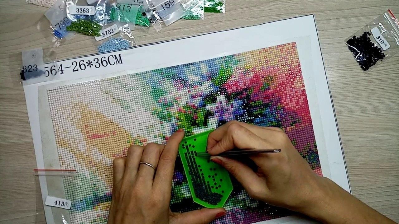 Как выкладывать алмазную картину