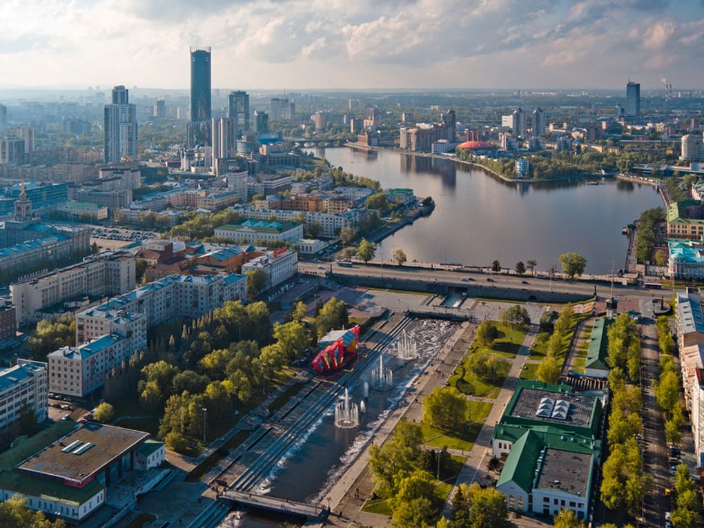 Вид на город Екатеринбург. Фотография: Антон Федорченко / фотобанк «Лори»