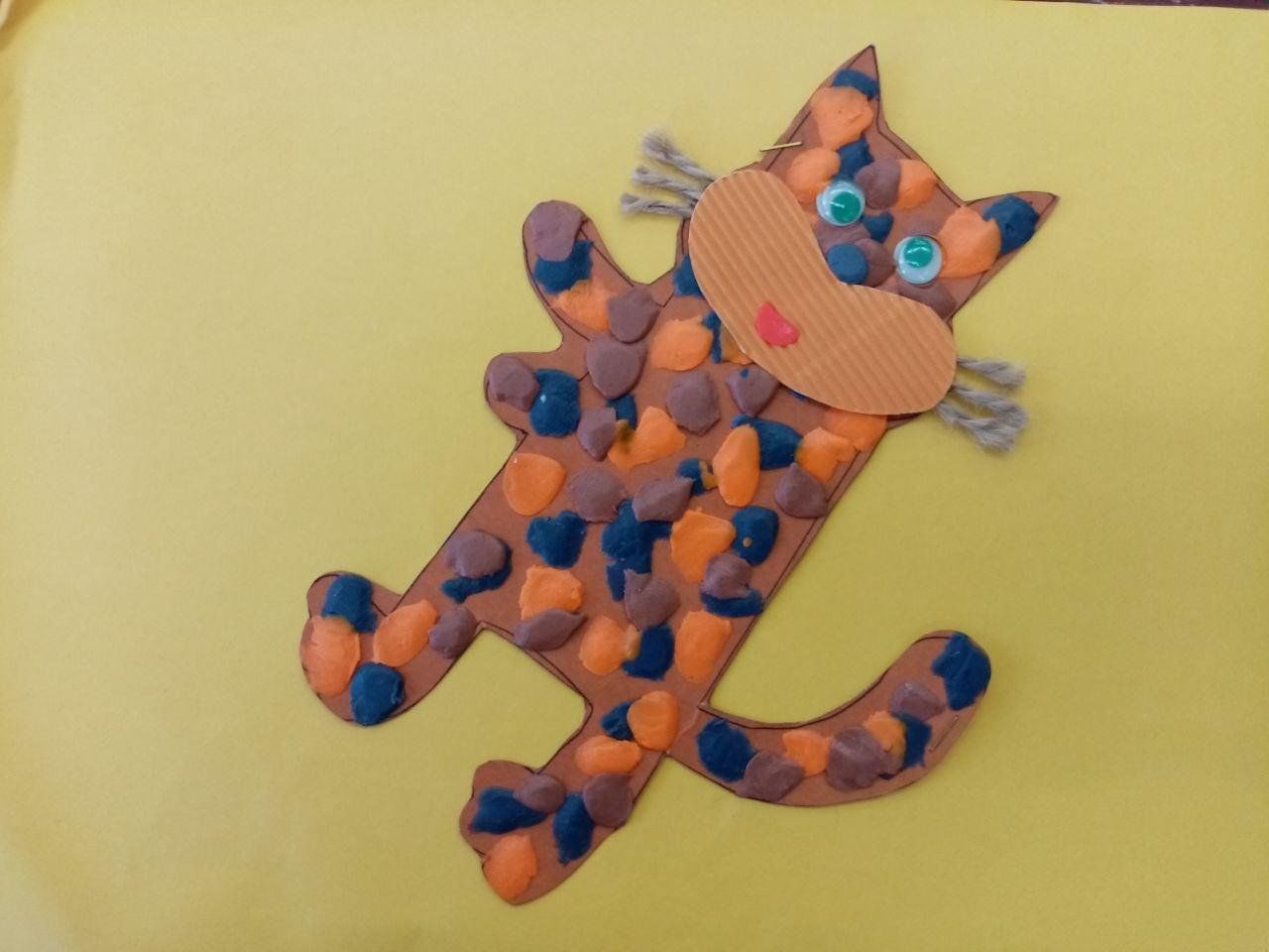 Котик из пластилина