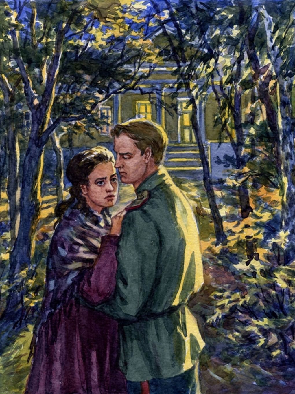 Наталья Леонова. Иллюстрация к рассказу Ивана Бунина «Холодная осень». Москва: Издательство «Пан Пресс», 2007. Изображение: <a href="https://www.labirint.ru/books/150703/" target="_blank">labirint.ru</a>