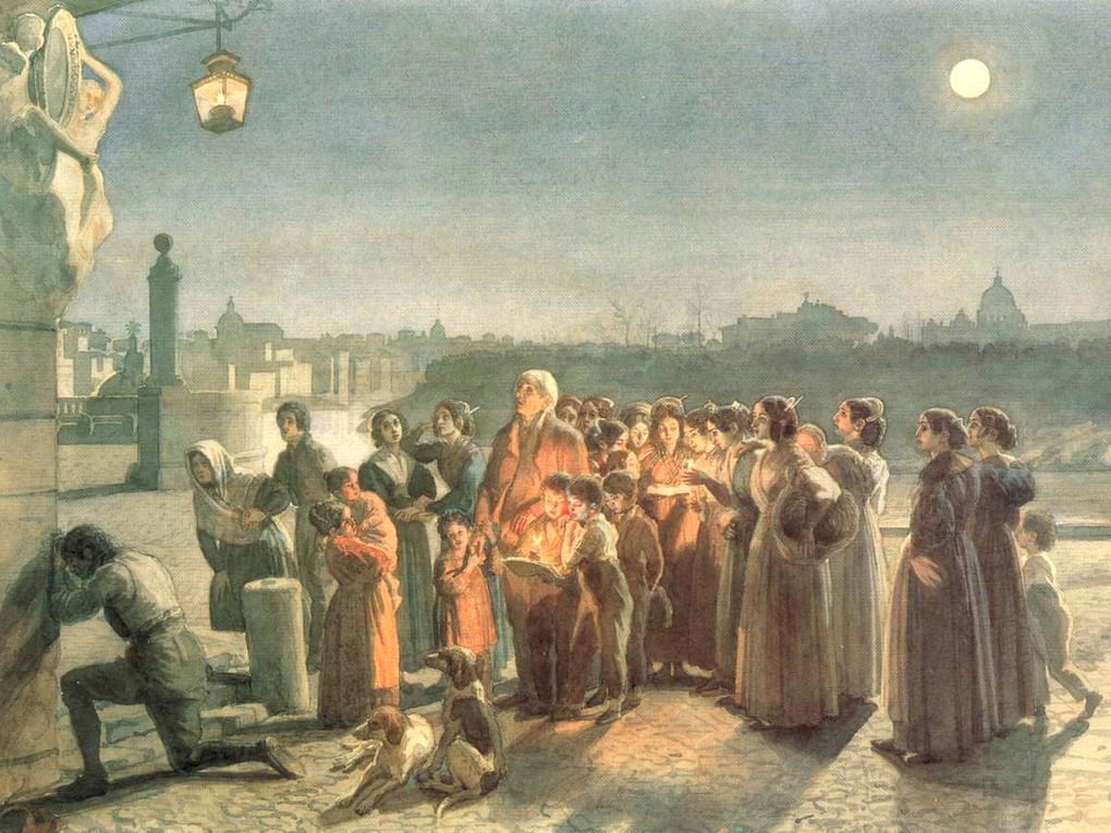 Александр Иванов. Аве Мария. 1839. Государственный Русский музей, Санкт-Петербург