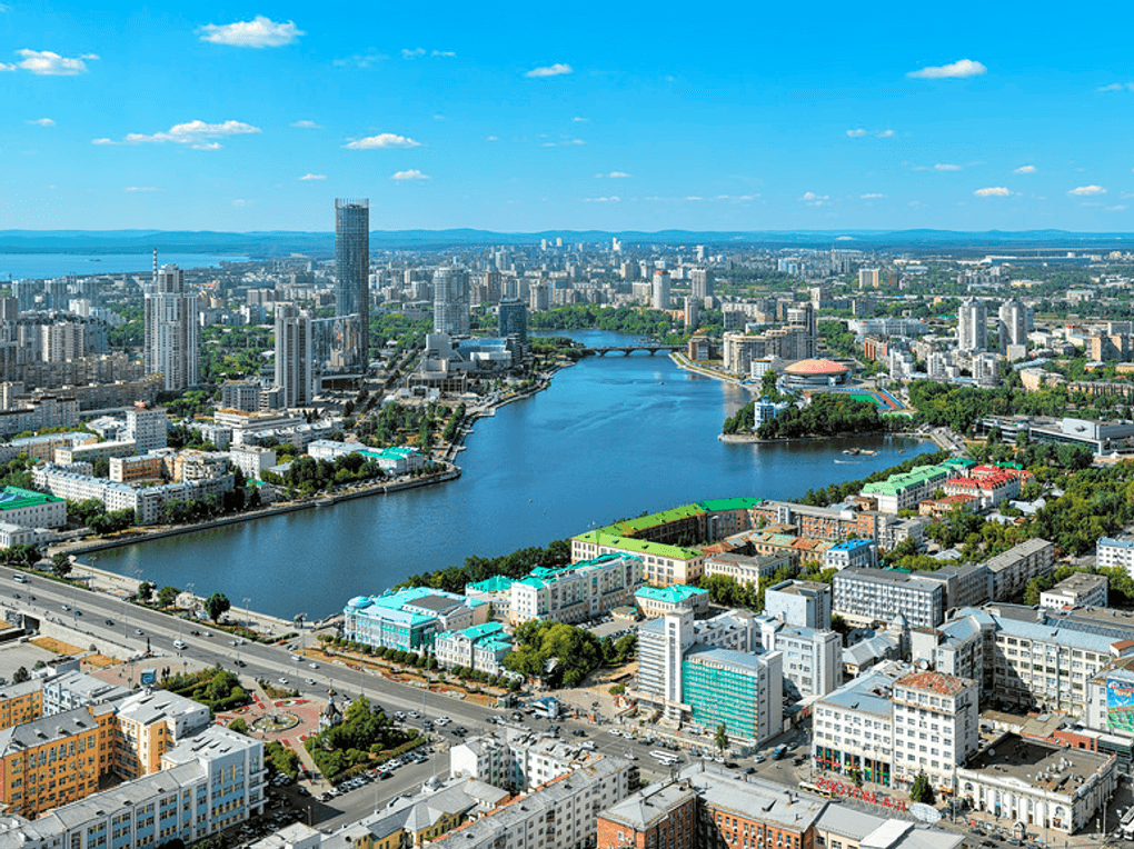 Вид на город Екатеринбург. Фотография: Михаил Марковский / фотобанк «Лори»