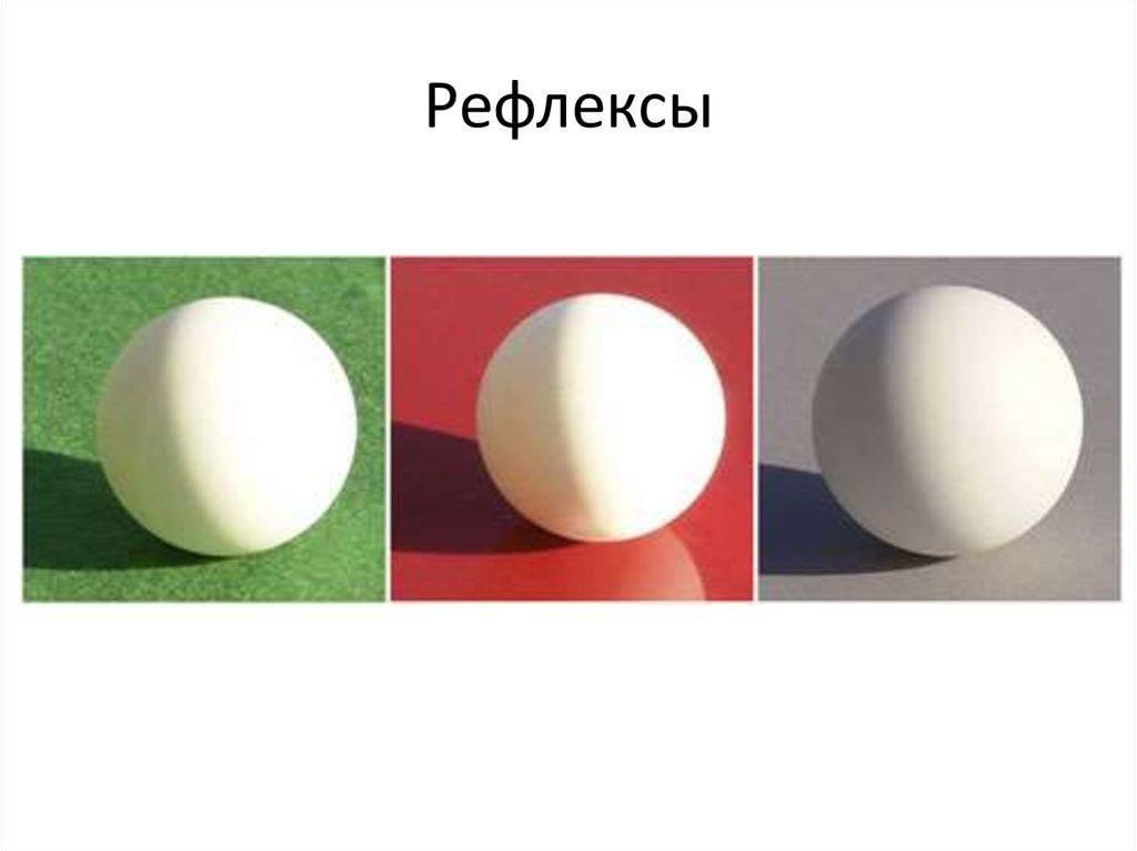 Рефлексы в рисунке