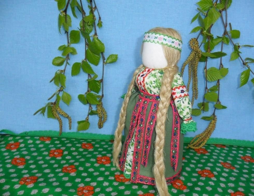 Обрядовые куклы троицыной недели нарисовать