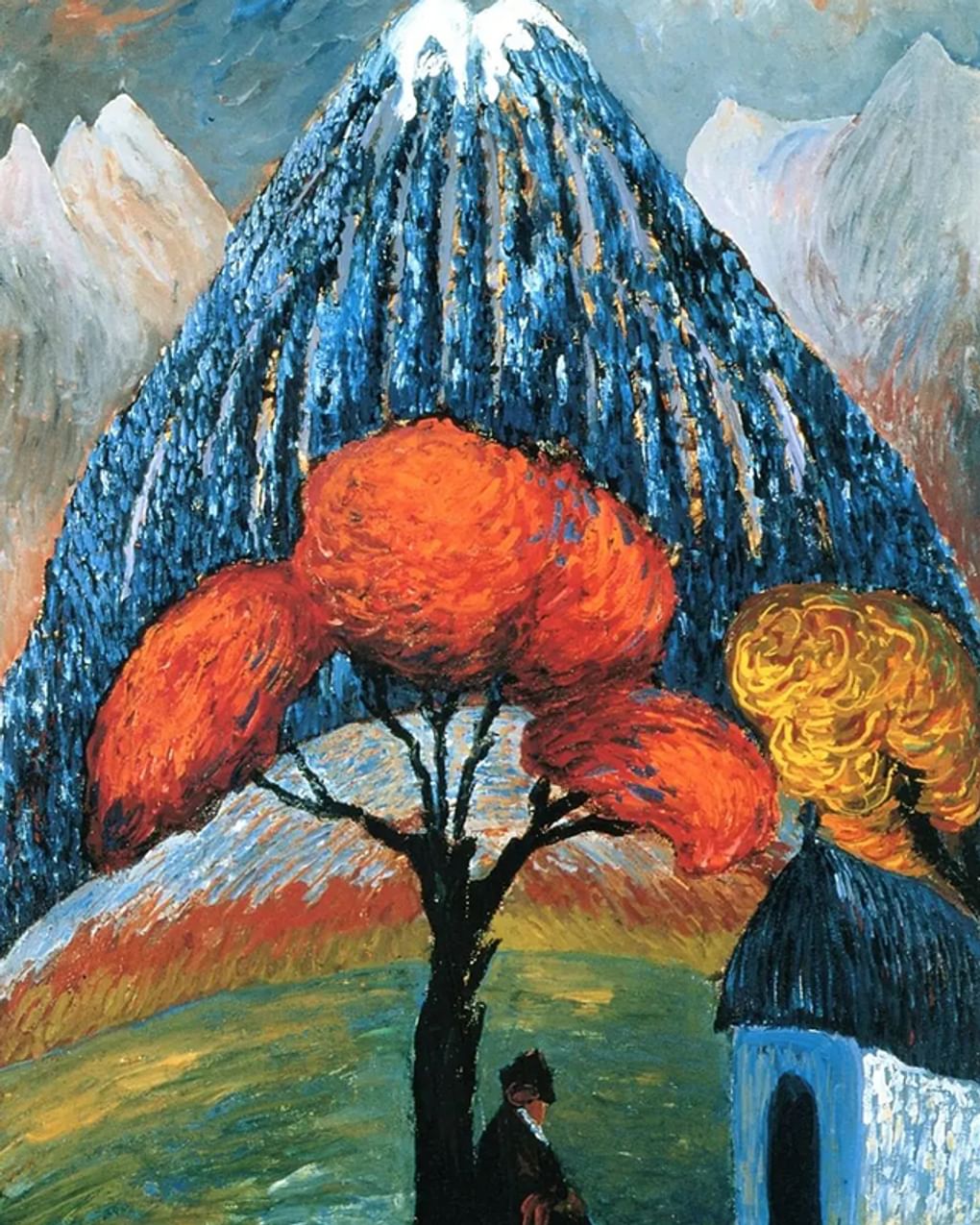 Марианна Веревкина. Красное дерево (фрагмент). 1910. Городской музей современного искусства, Аскона, Швейцария