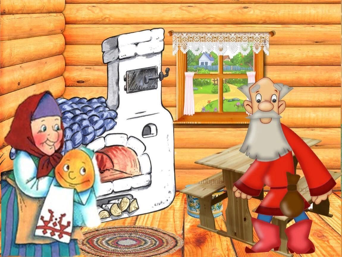 Печки ело. Русская печь в сказках. Печь в русских сказках Колобок. Сказочная печка. Изба Колобок.