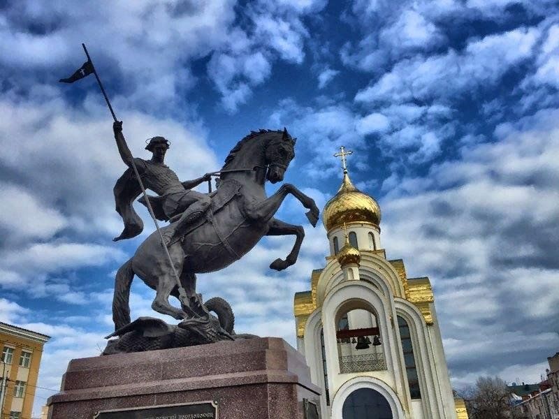 Памятник георгию победоносцу фото Отвага, мужество и честь" 2023, Петропавловский район - дата и место проведения,