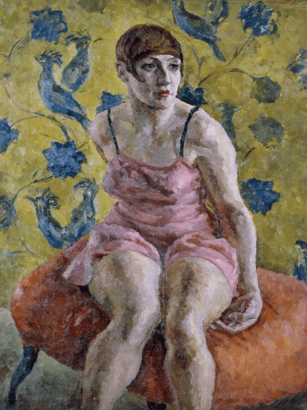 Александр Осмеркин. Женский портрет в розовом. 1923. Государственное музейное объединение «Художественная культура Русского Севера», Архангельск