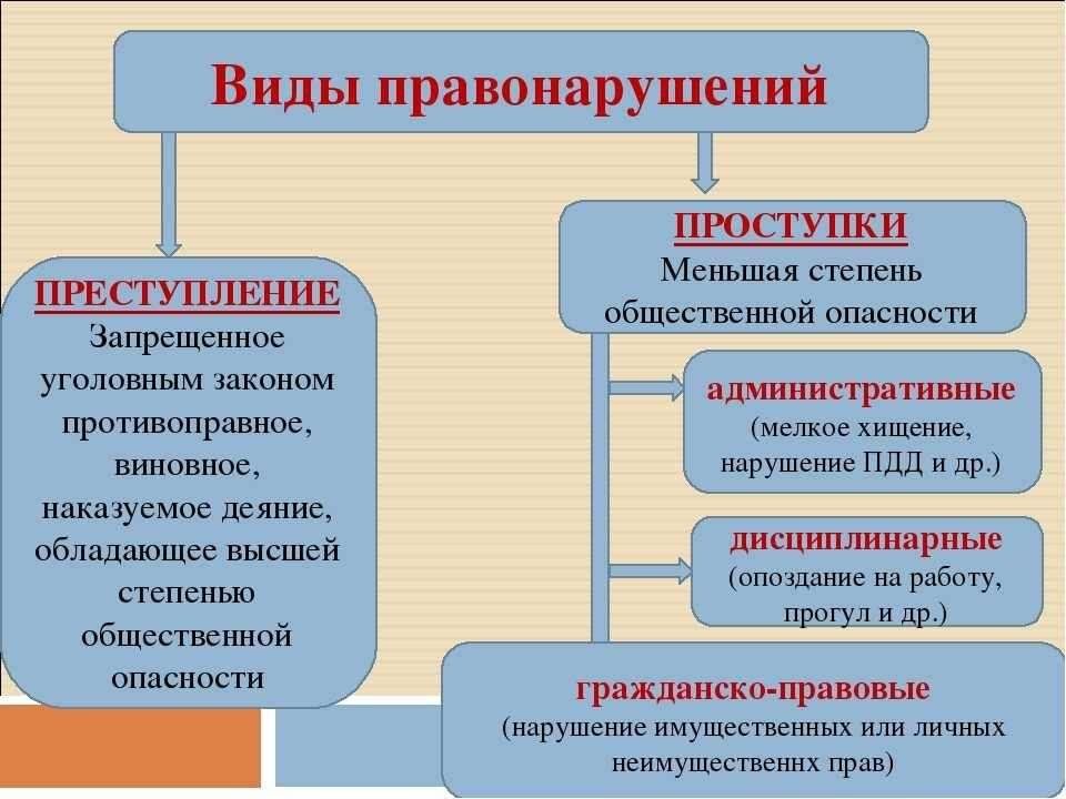 Которые из за нарушения. Основные виды правонарушений. Правонарушение виды правонарушений. Видосы правонарушений. Характеристика видов правонарушений.