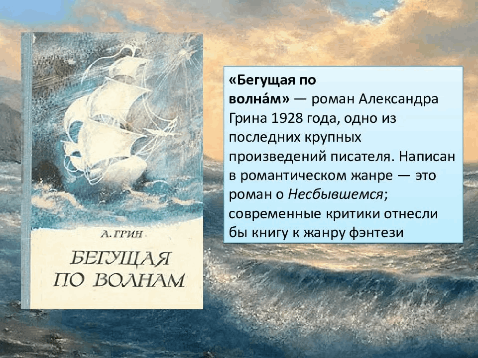 Краткий пересказ бегущая по волнам по главам. Грин Бегущая по волнам книга.