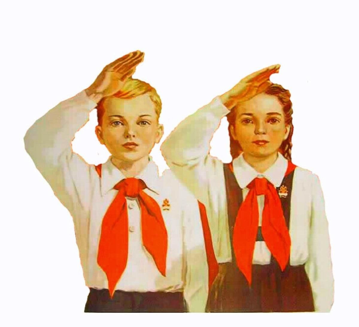 Пионерский галстук рисунок