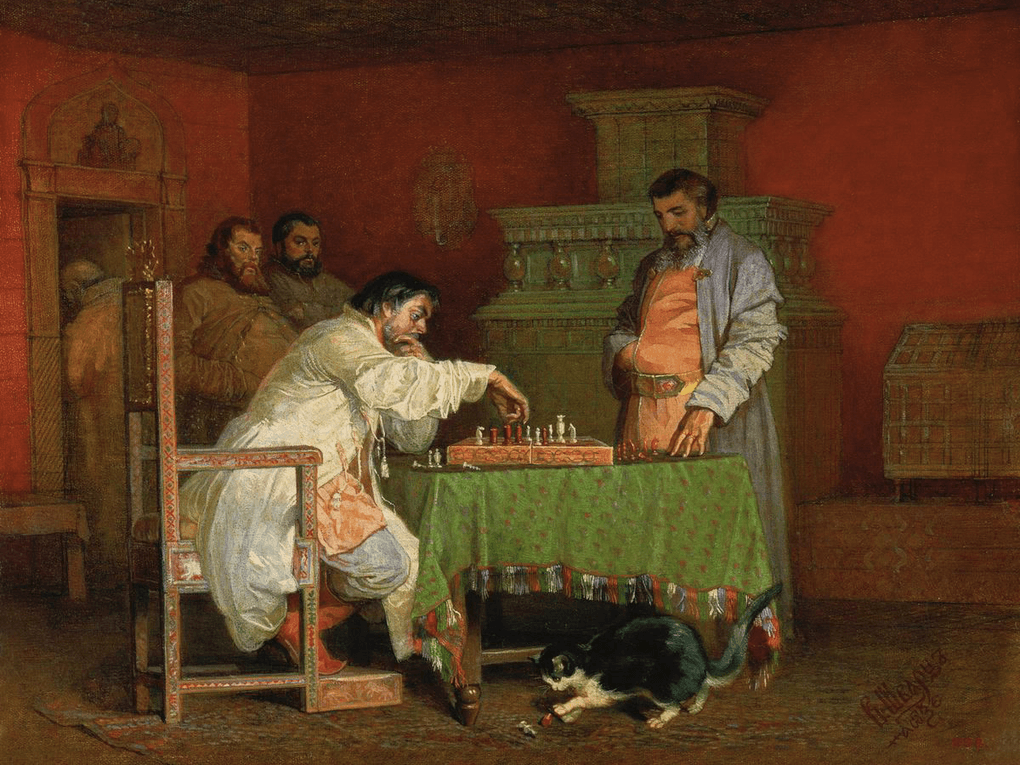Вячеслав Шварц. Сцена из повседневной жизни русских царей. 1865. Государственный Русский музей, Санкт-Петербург