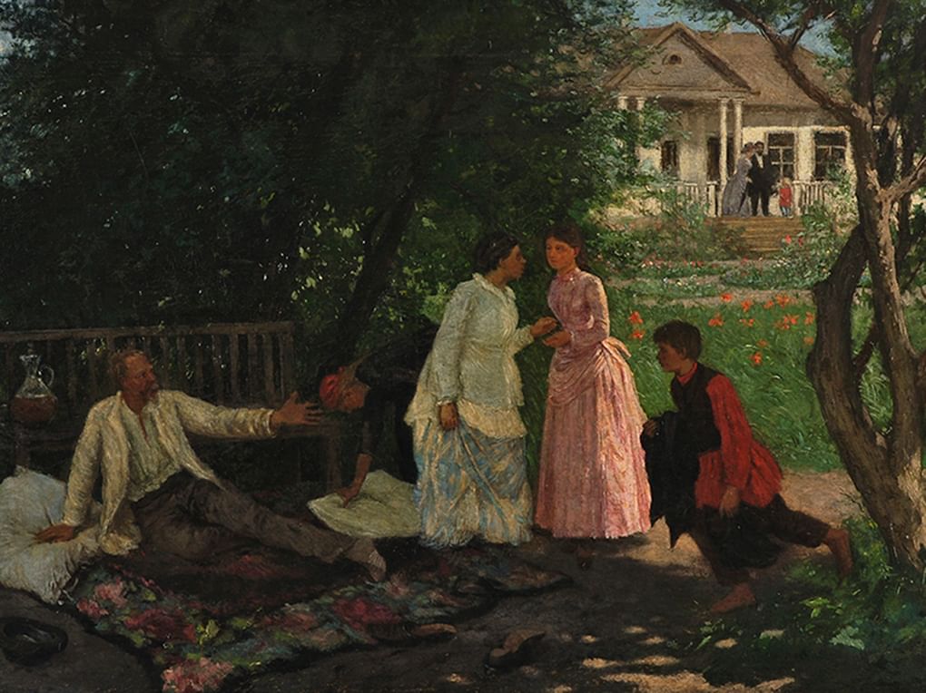 Константин Трутовский. Украина в прошлом (фрагмент). 1885. Новосибирский государственный художественный музей, Новосибирск