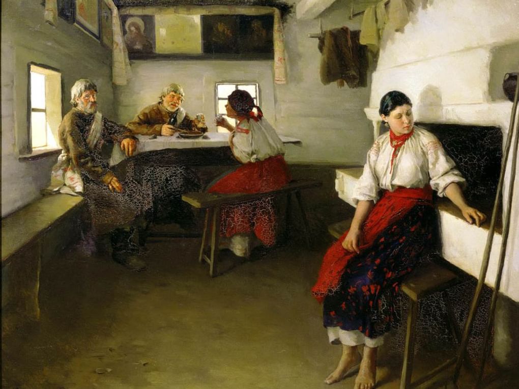 Николай Пимоненко. Сваты (фрагмент). 1882. Краснодарский краевой художественный музей имени Ф.А. Коваленко, Краснодар