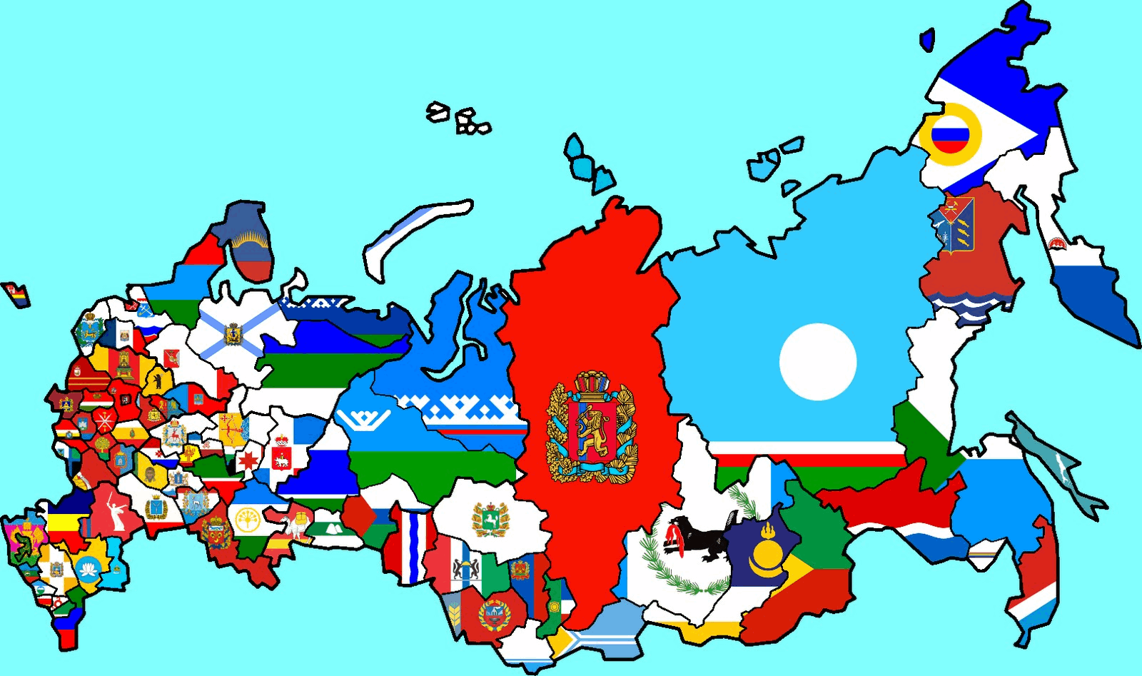 Многонациональная Россия карта