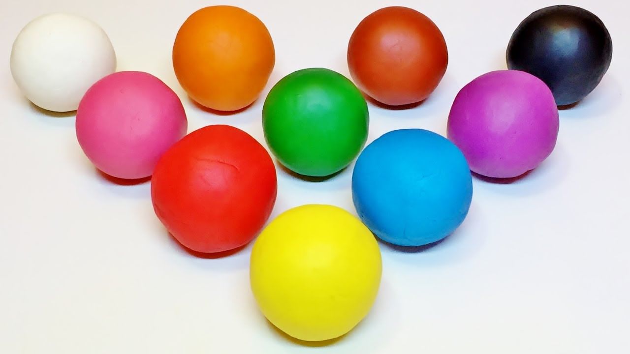 Круглый пластилин. Разноцветные мячики. Лепка шариками. Лепка разноцветные мячи. Пластилин с шариками.
