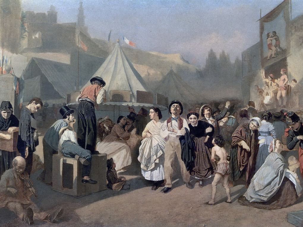 Василий Перов. Праздник в окрестностях Парижа (фрагмент). 1864. Государственная Третьяковская галерея, Москва