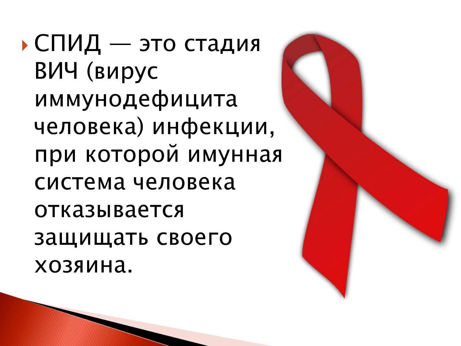 Презентация о спиде