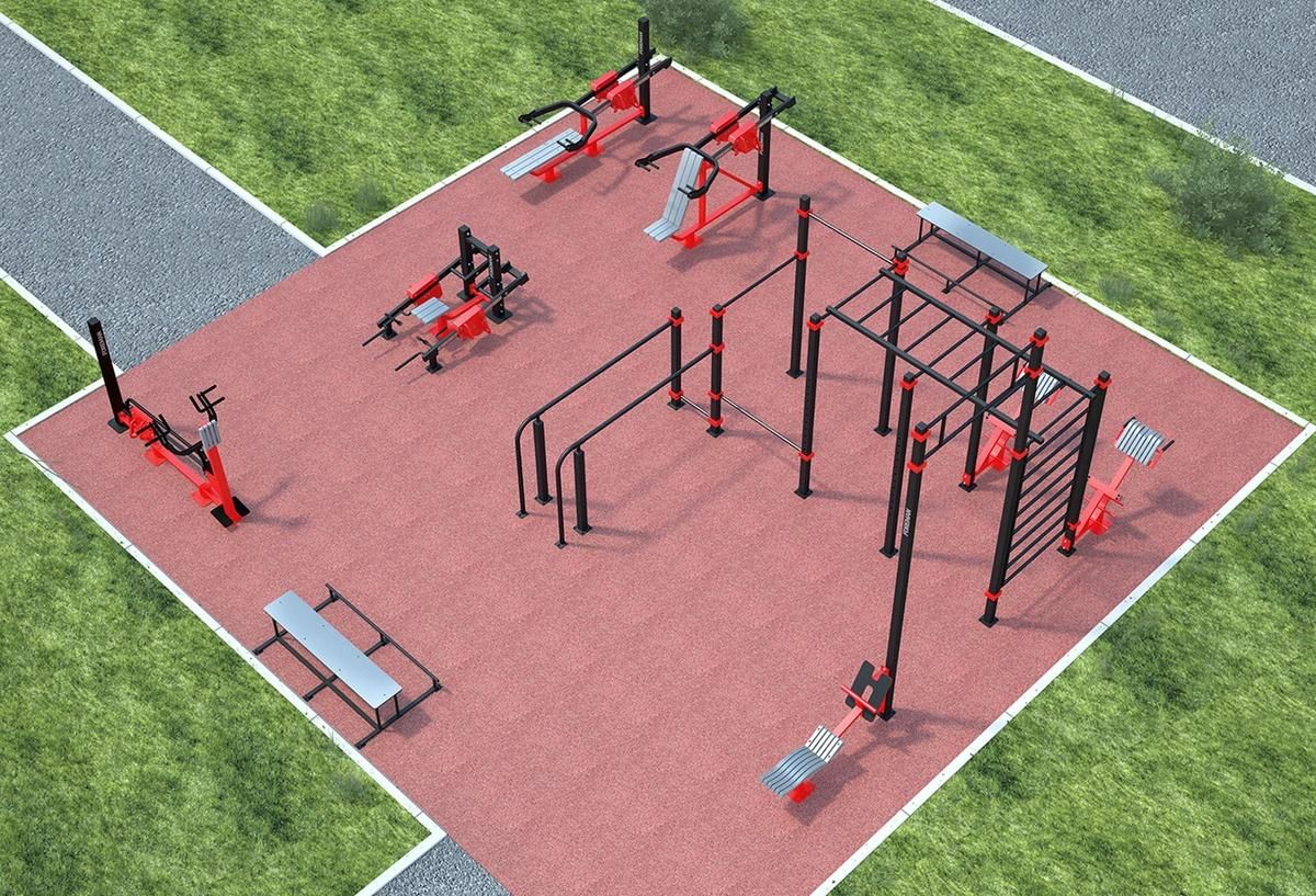 Площадка значение. Уличная спортплощадка Foreman. Workout площадка 3ds Max. Уличные тренажеры на площадках. Спортивная площадка с тренажерами.