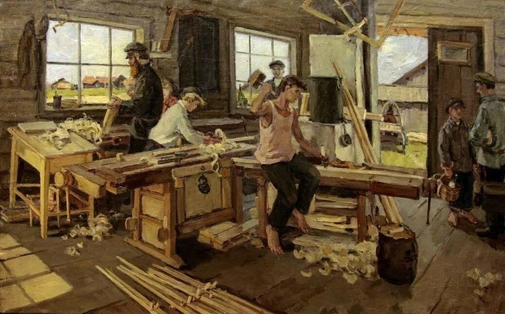 Столярная мастерская рисунок